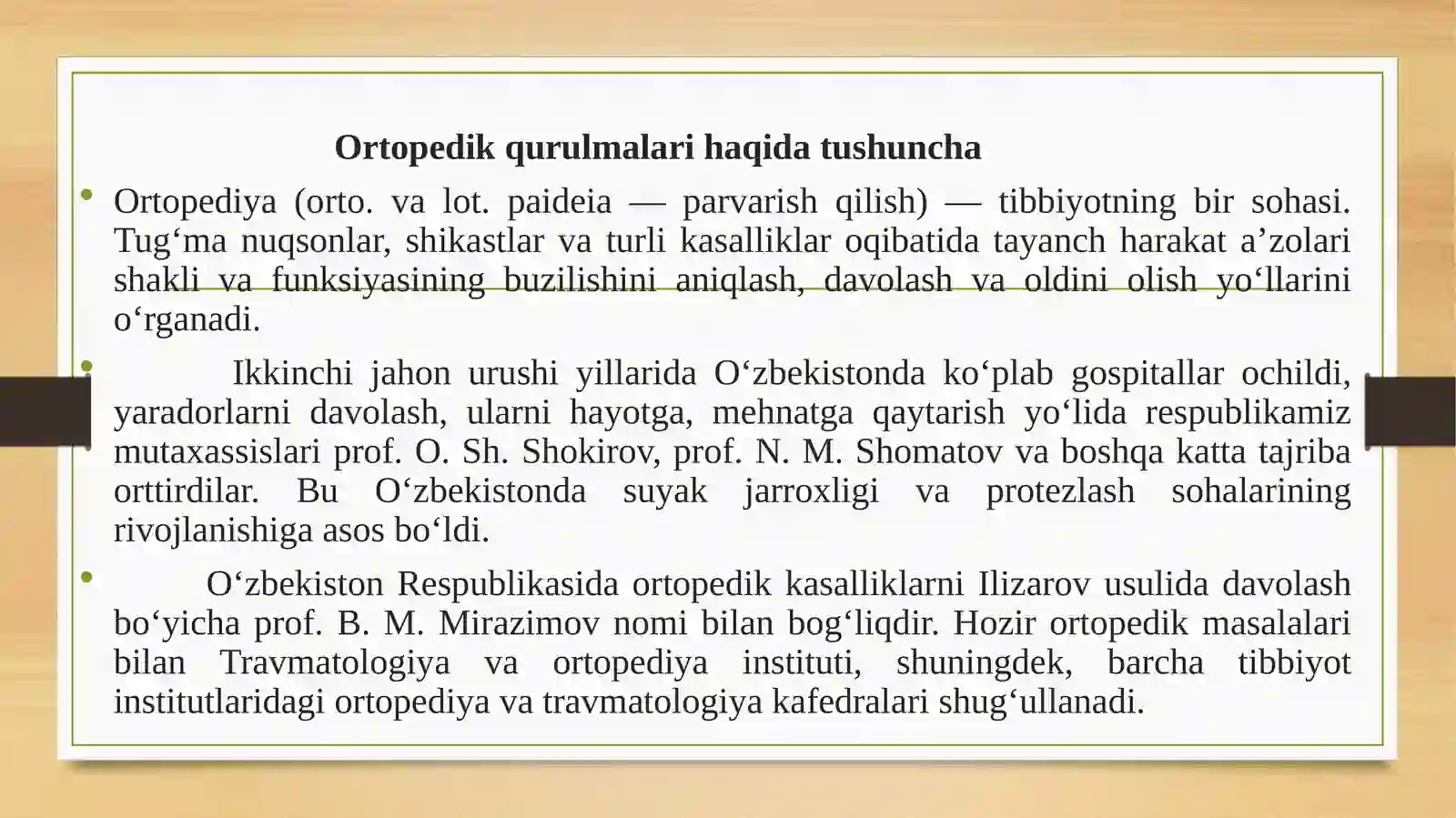 Ortopedik davolash uskunalari 3