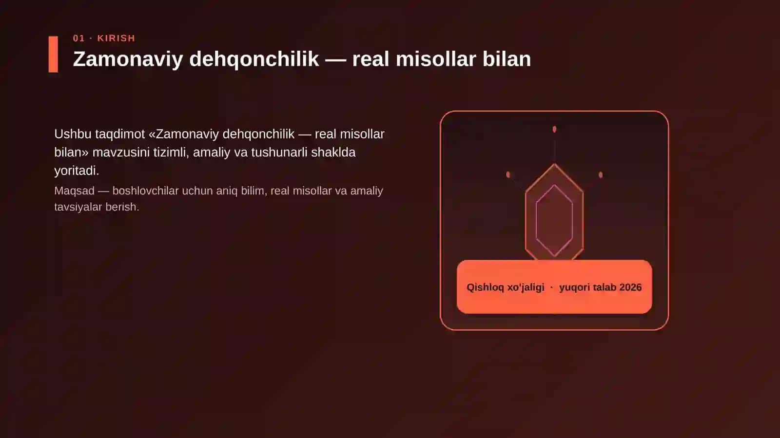 Zamonaviy dehqonchilik — real misollar bilan 3