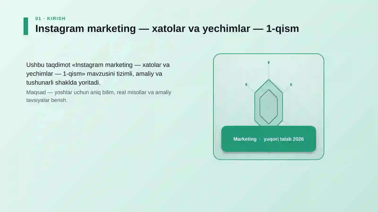 Instagram marketing — xatolar va yechimlar — 1-qism 3