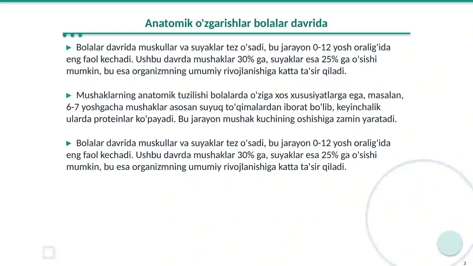 Yosh davrlarida muskullari kuchi 3