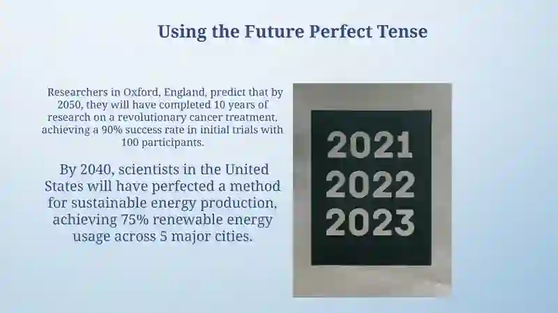 Future simple and Future perfect tense 3