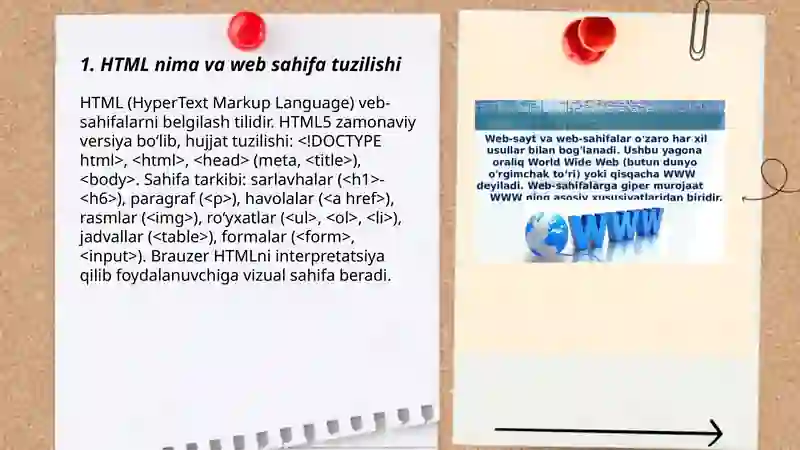 HTML fayllar yaratish 3