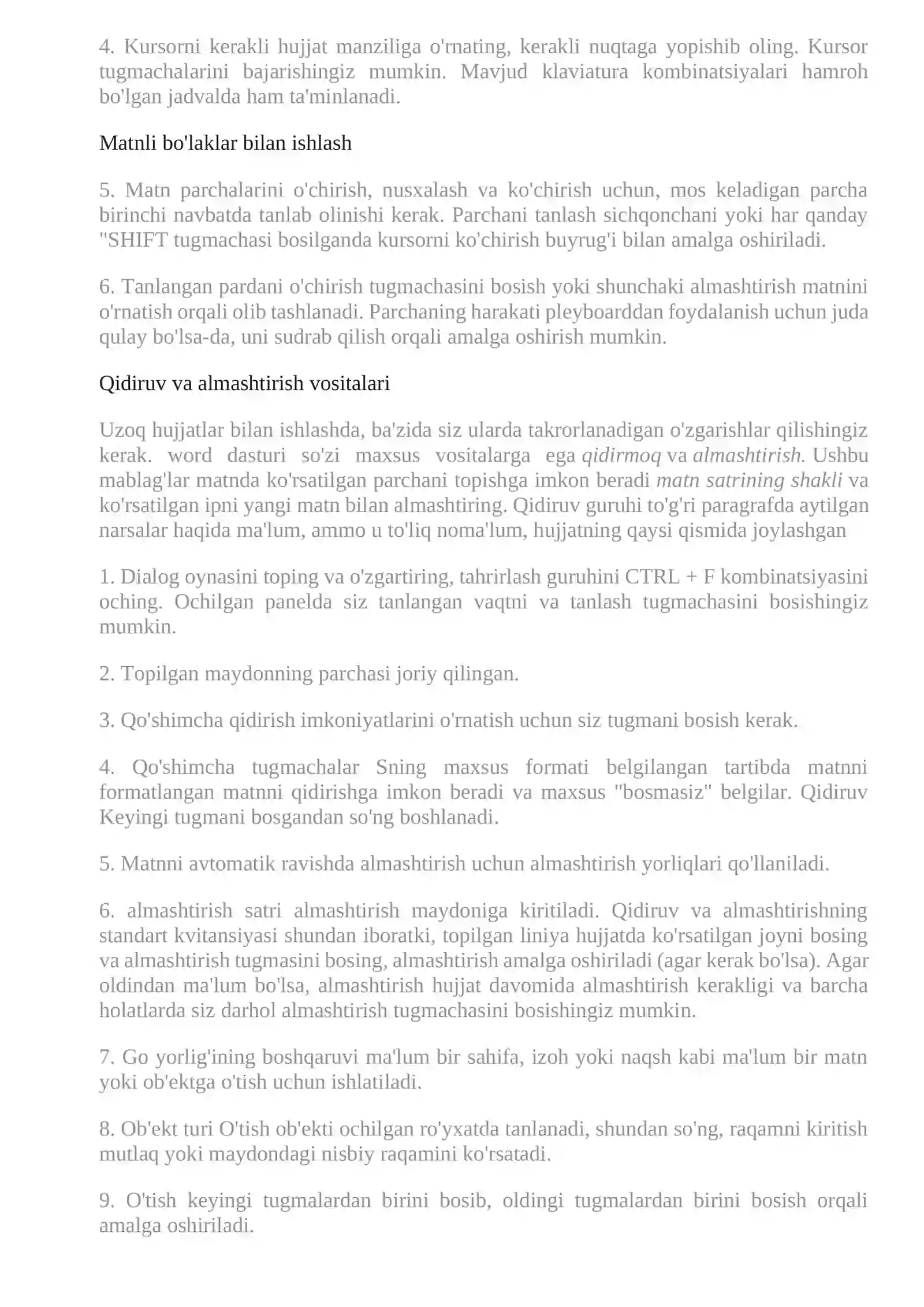 Word dasturi 3