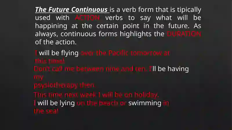 Future Continuous and Future Perfect 3