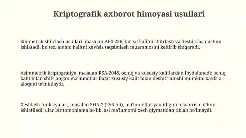 Kiberxavfsizlikka oid milliy va xorijiy miyoriy - huquqiy xujjatlar tahlili 3