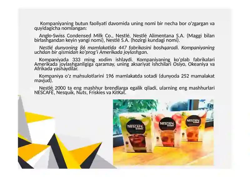 NESTLE KOMPANIYASI 3
