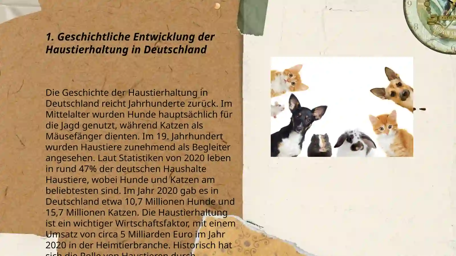 Nutzung der Haustiere 3