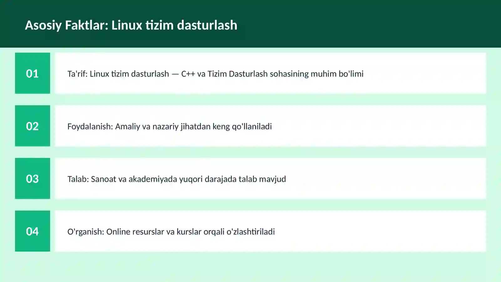Linux tizim dasturlash 3