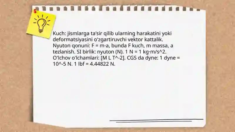 Kuch va inersiya momenti 3