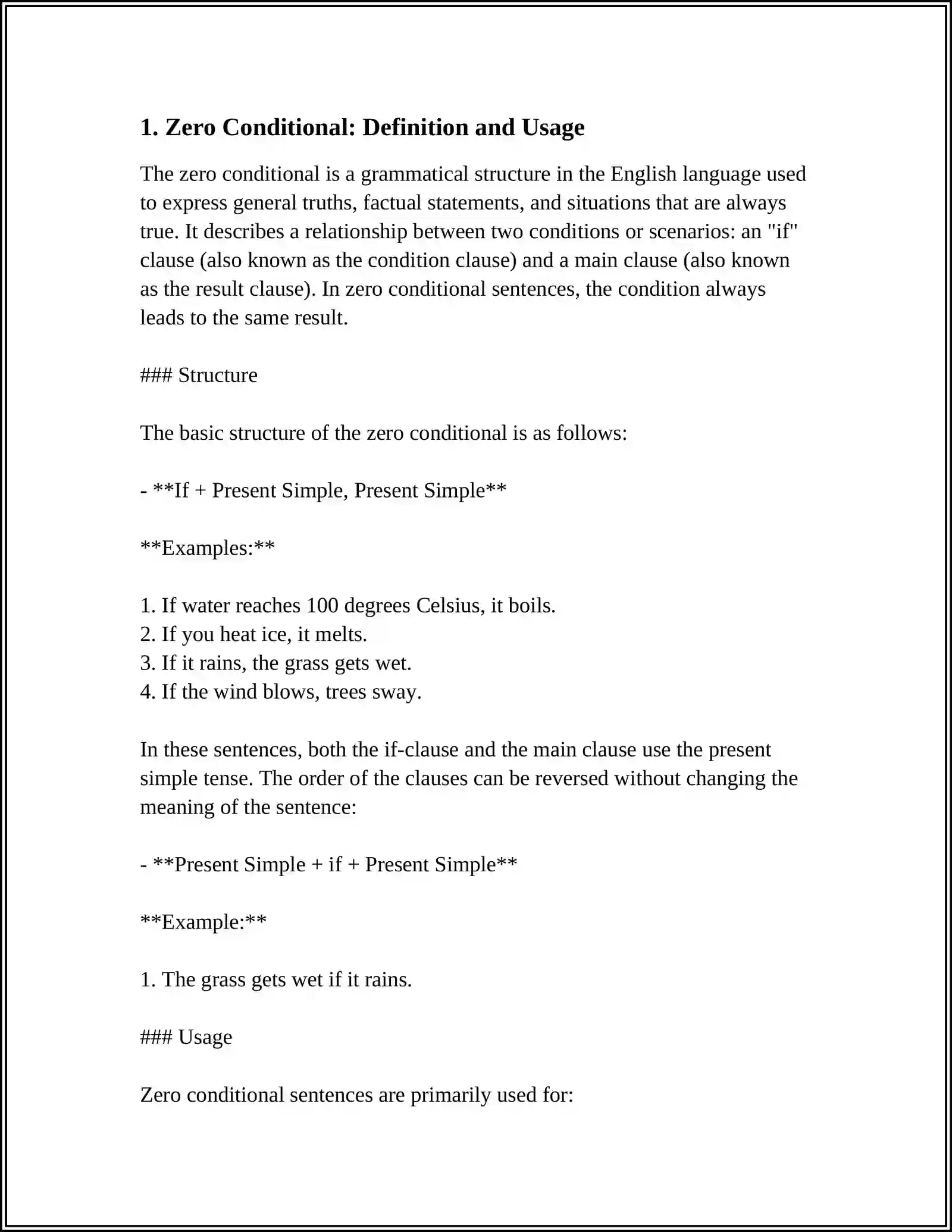 CONDITIONALS(ZERO AND FIRST) 3