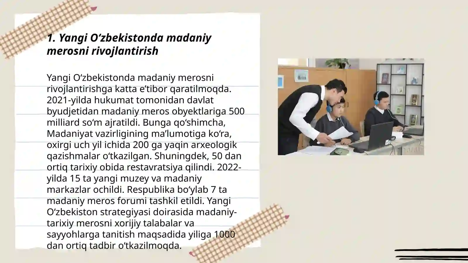 Yangi O‘zbekistonda amalga oshirilayotgan ma’naviy o‘zgarishlar 3