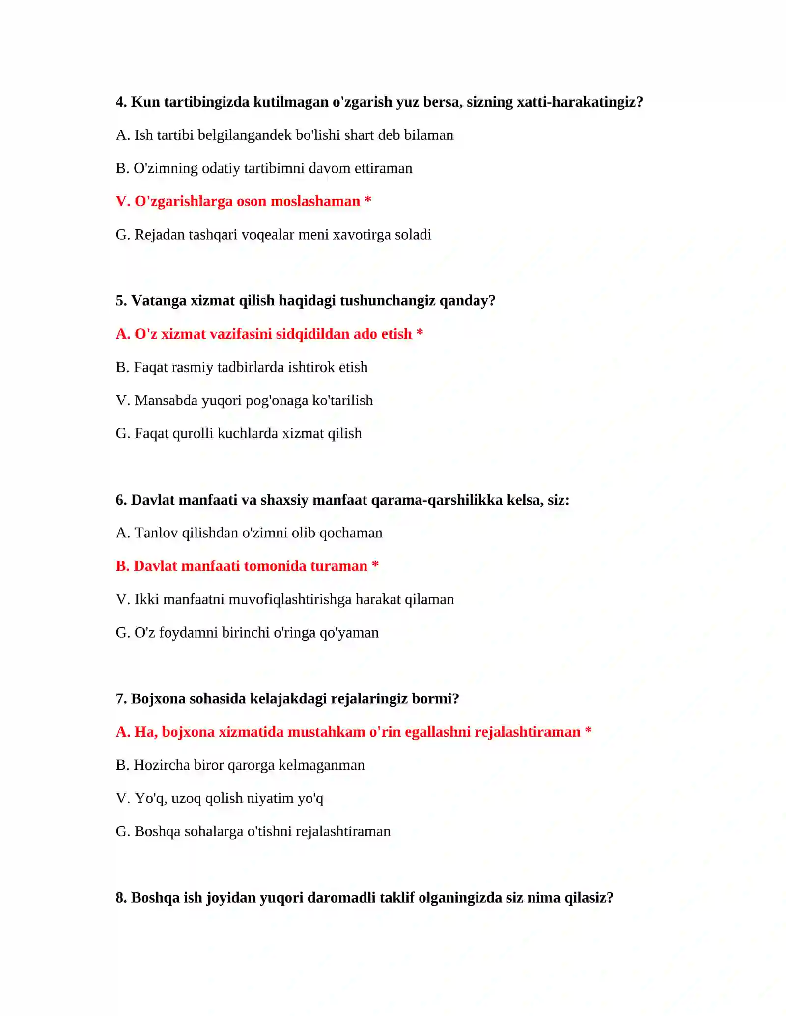 Bojxona ishi 200 ta test 3