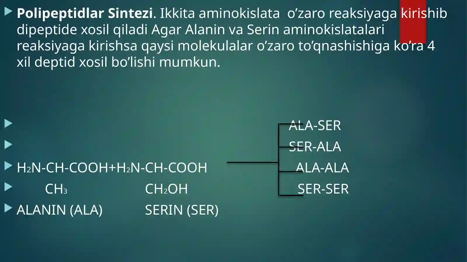 Peptidlar va oqsillar 3