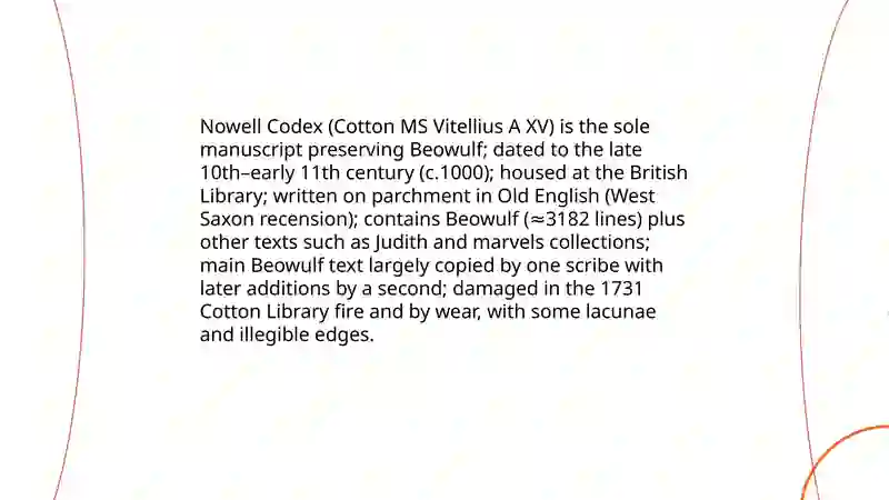 Beowulf manuscript (Nowell Codex) 3