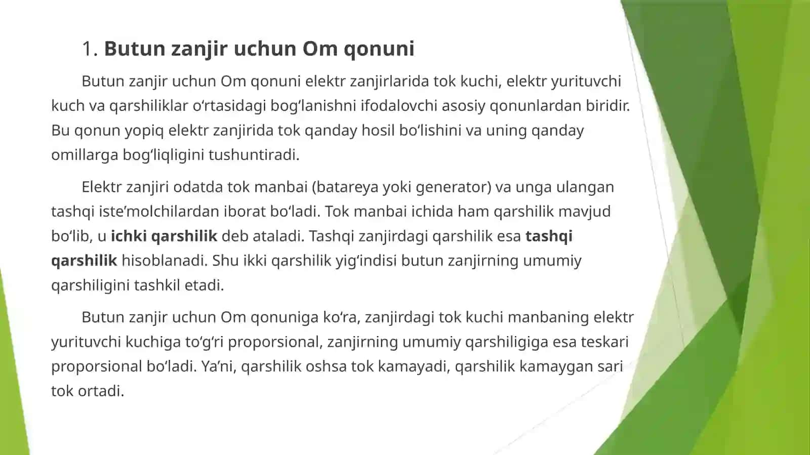 Fizika-Matematika va IT fanlari - Butunzanjir uchun Omqonuni 3