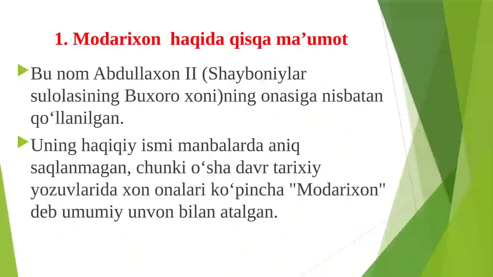 Modarixonmadrasasi 3