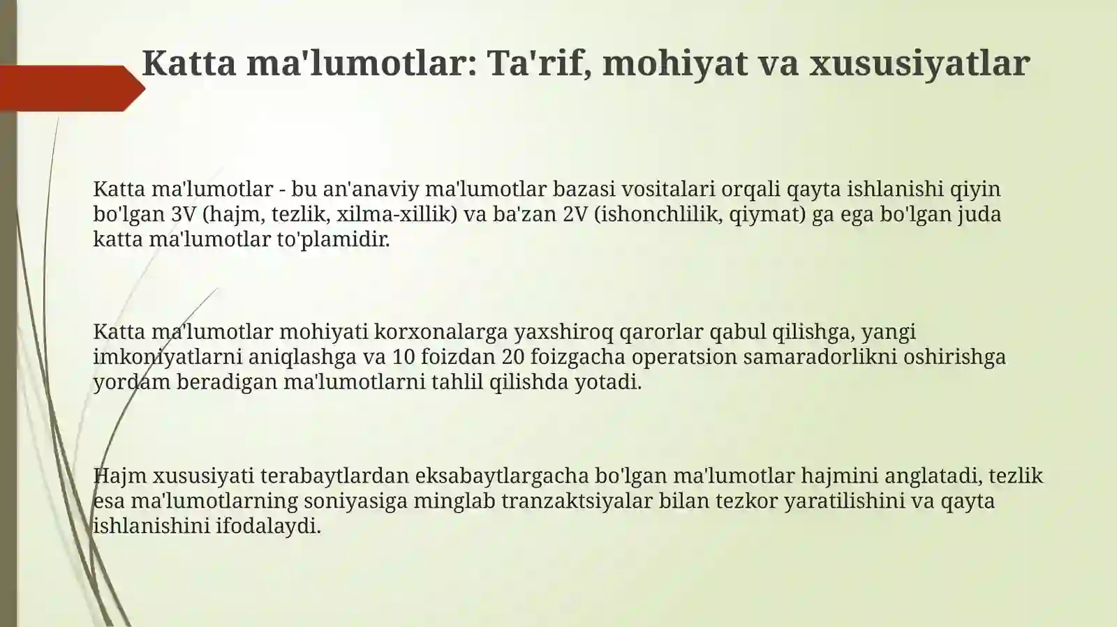 Katta ma'lumotlar 3