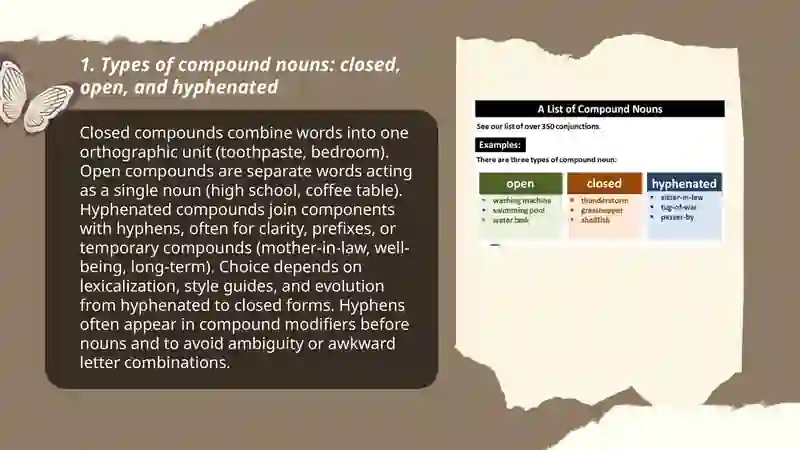Compound nouns 3
