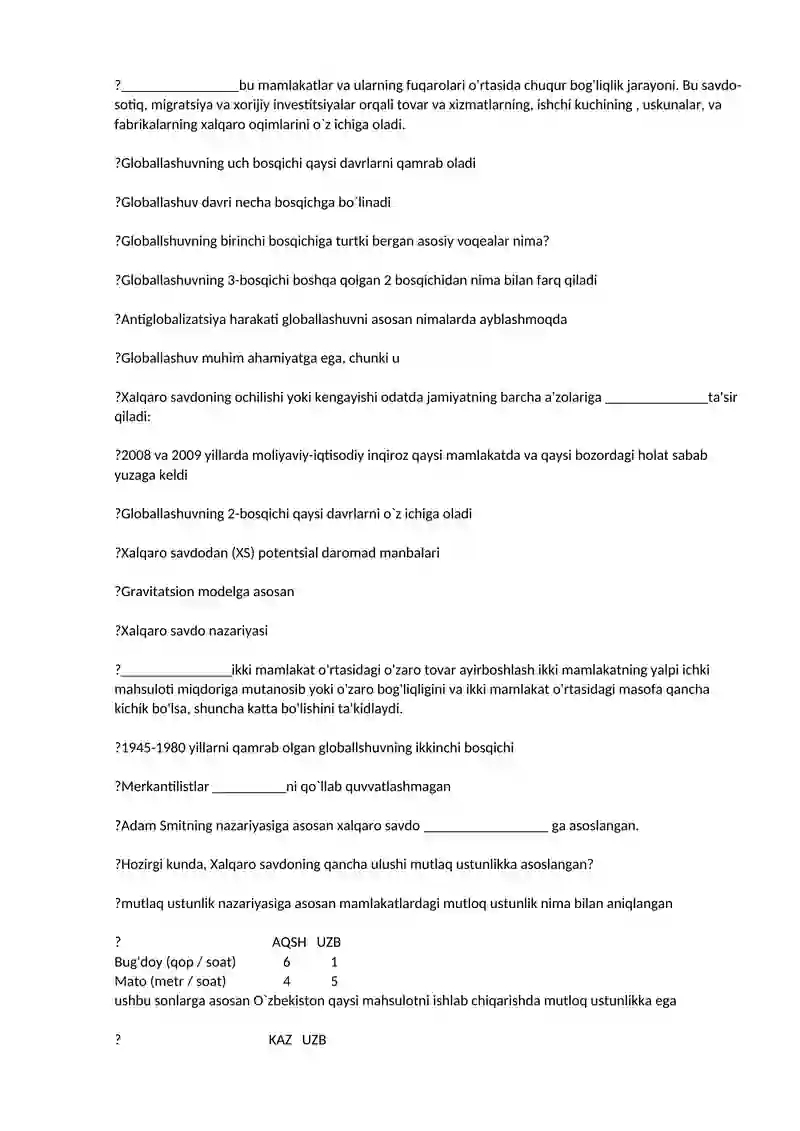 International Economic Relations 3