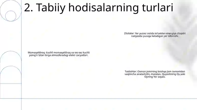 Tabiat Hodisalari 3