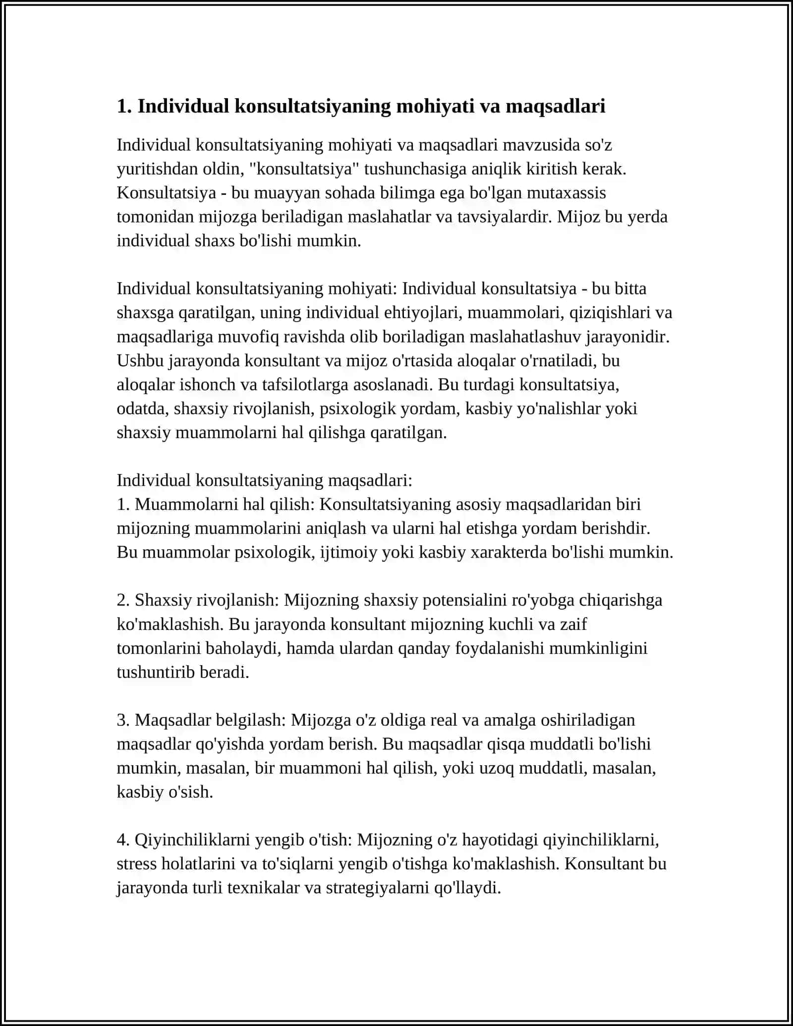 INDIVIDUAL VA GURUHIY KONSULTATSIYA 3