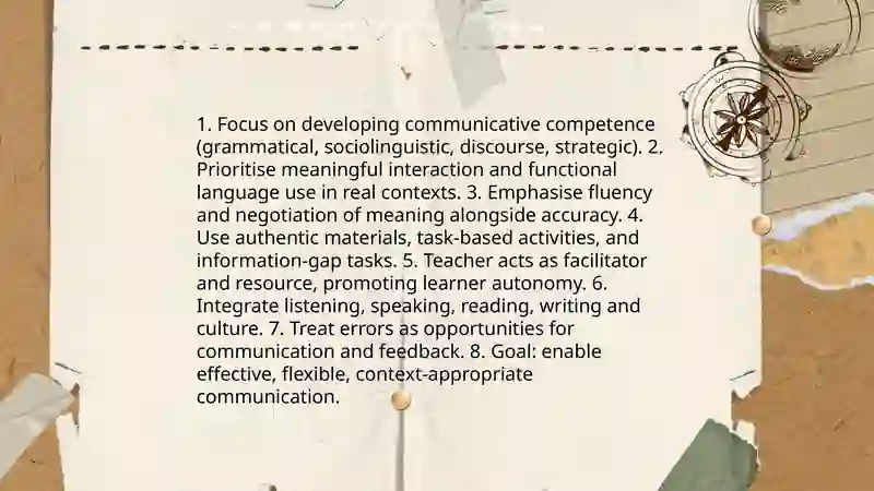 Communicative language teaching: in theory and practice 3