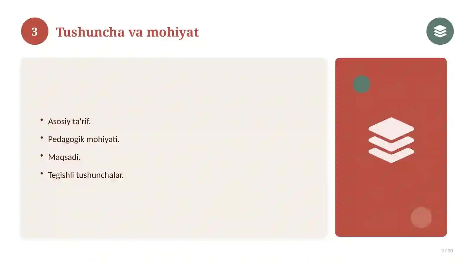 Pedagogik mahorat: nazariy asoslari, an'anaviy yondashuvda (Referat) 3