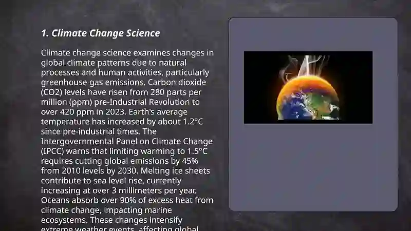 Climate Change Science 3