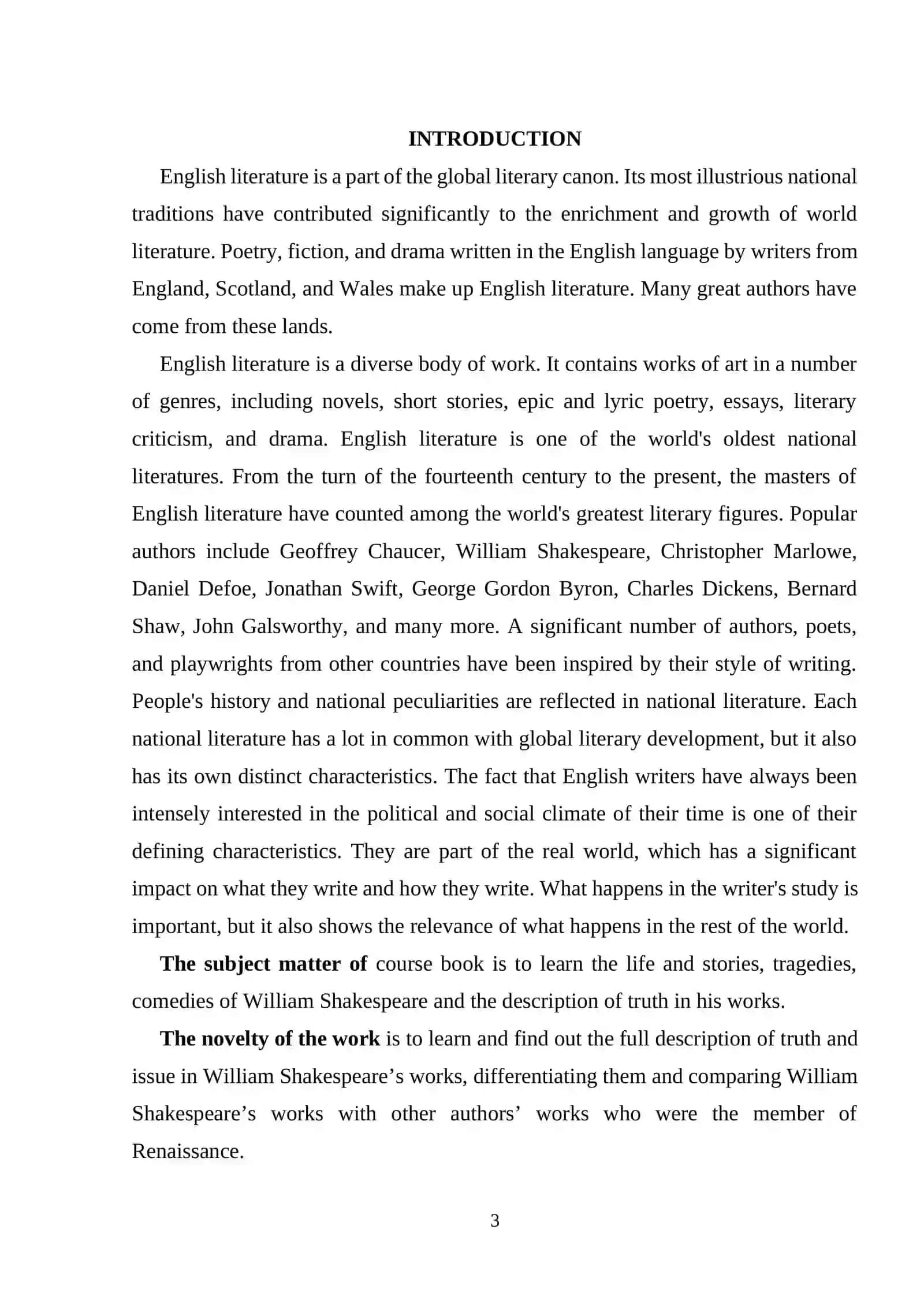 Understanding of Shakespeare's English 3