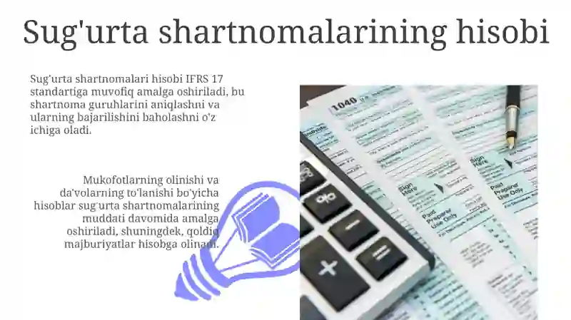 Sug'urta shartnomalarining hisobi 3