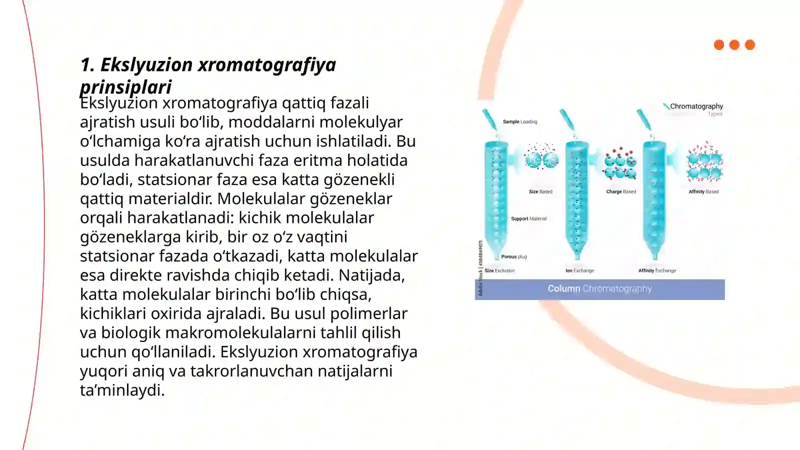 Ekslyuzion xromatografiya 3