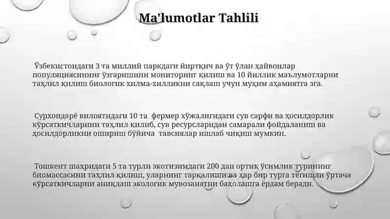 Ekologiya loyiha ishi 3
