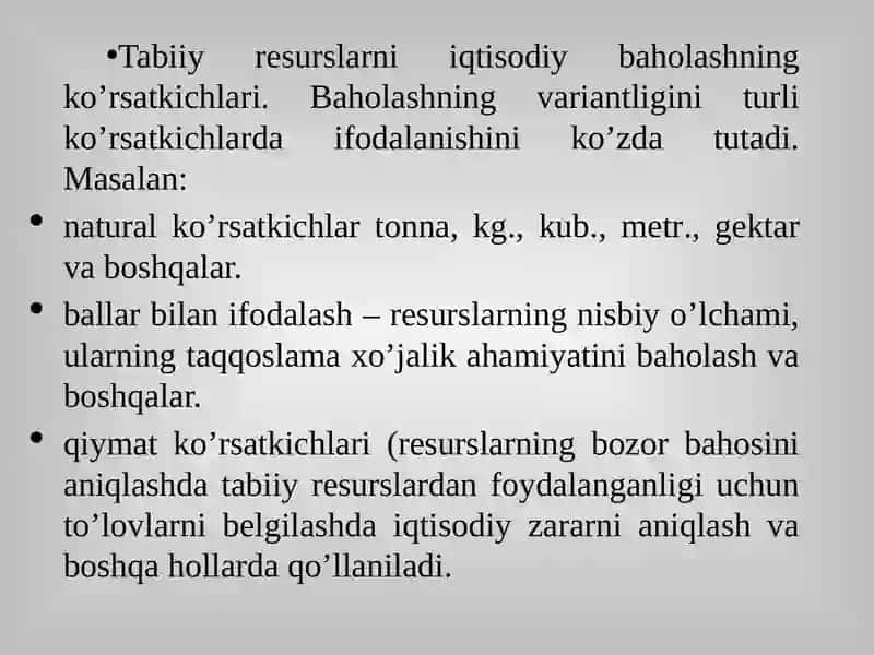 Atrofmuhitnibaholash:metodlari 3