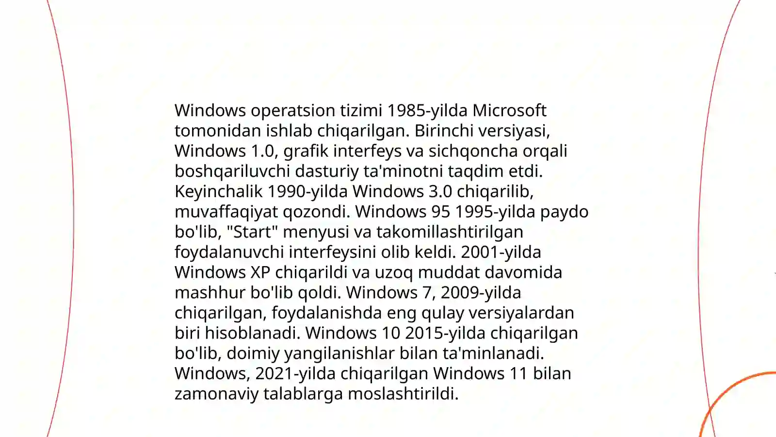 Windows operatsion tizim 3
