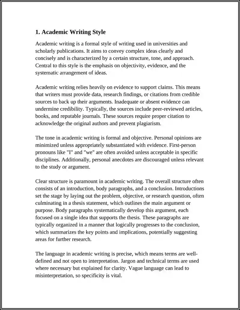 ACADEMIC WRITING STYLE 3