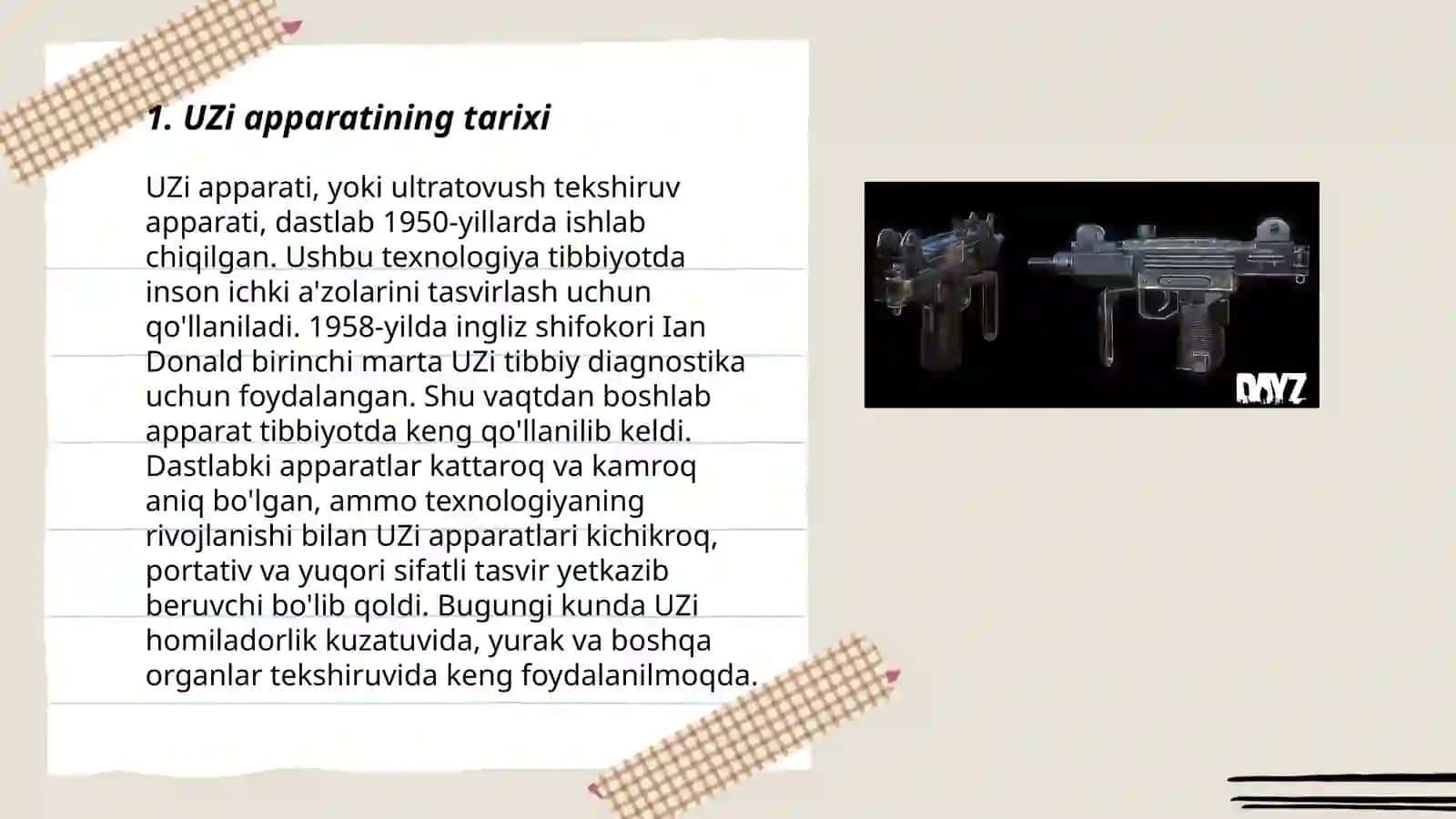 UZi apparati haqida maʼlumot 3