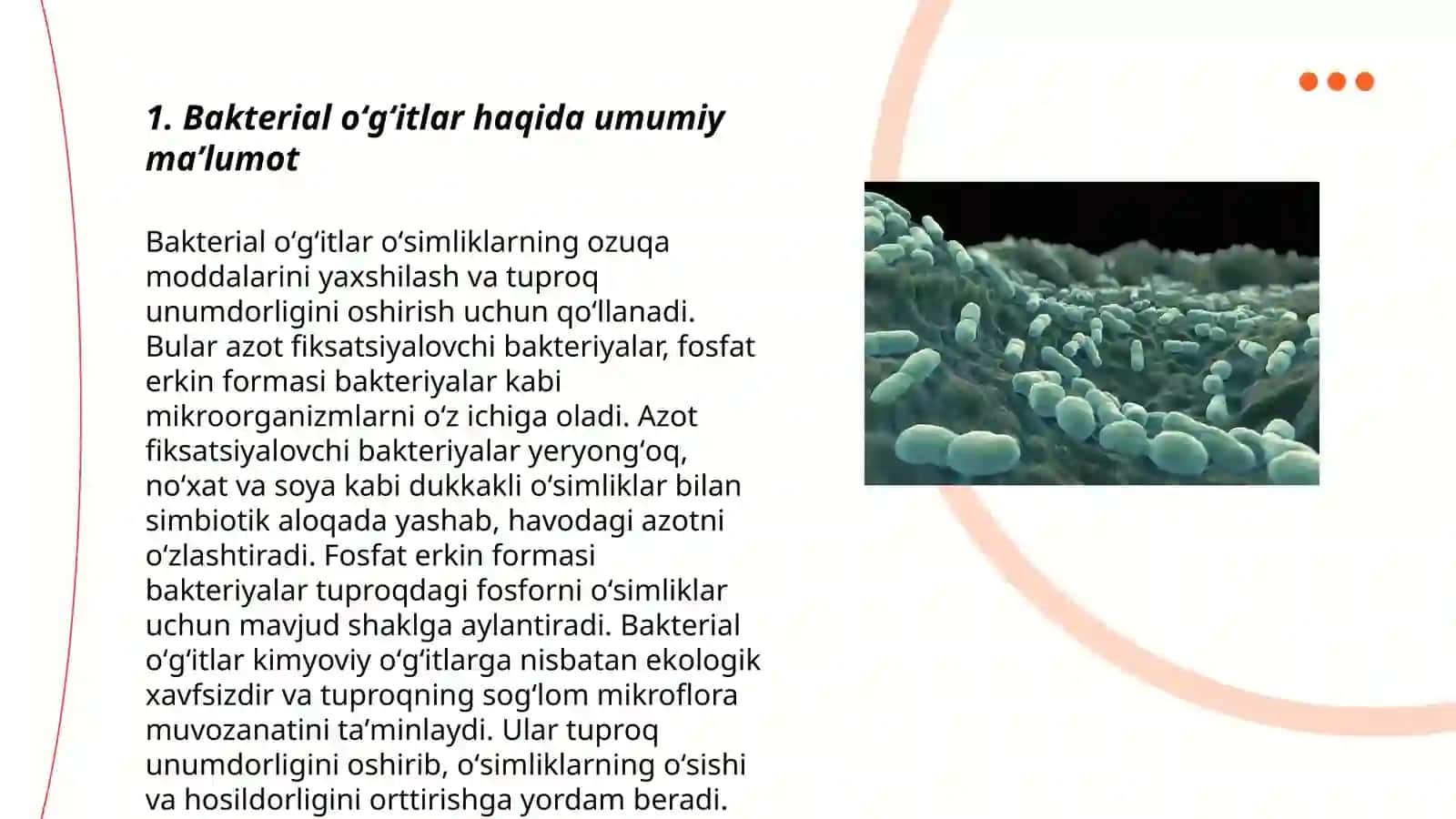 Bakterial oʻgitlar 3