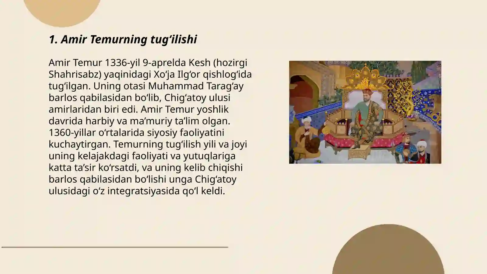 Amir temur yoshligi 3