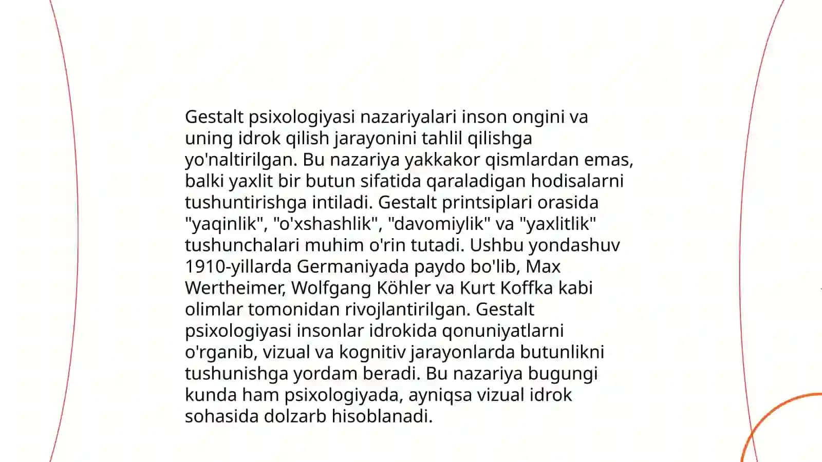 Gestalt psixologiyasi nazariyalari 3
