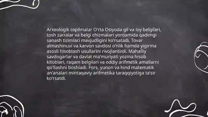 Arifmetika taraqqiyoti va uning òqitilish tarishi 3