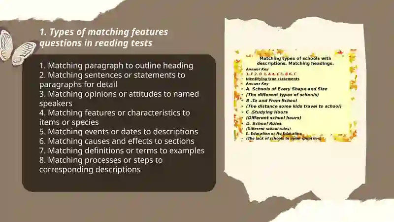 Matching features (reading) 3