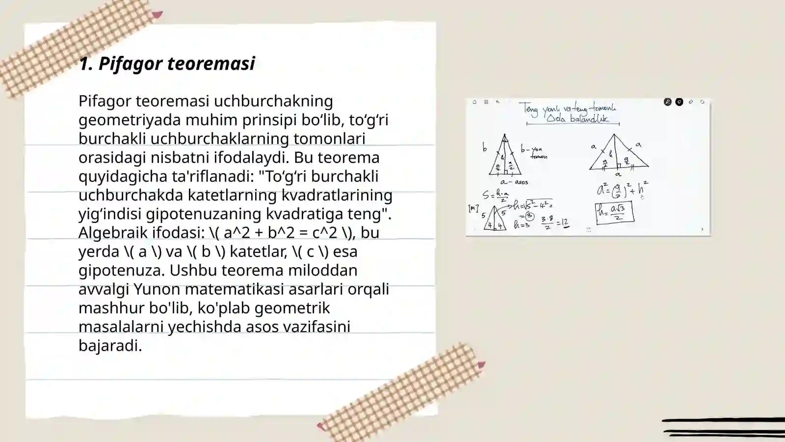 Pifagor teoremasi 3