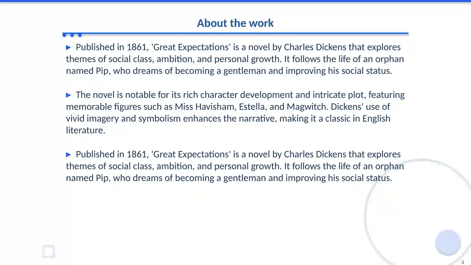 Great expectations 3