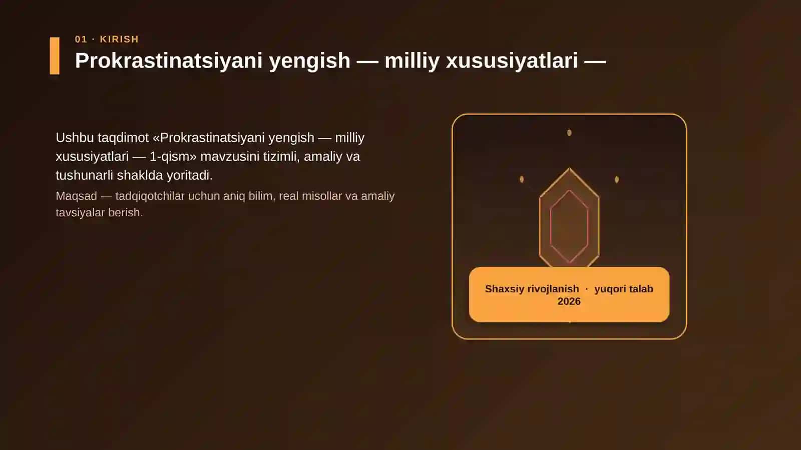 Prokrastinatsiyani yengish — milliy xususiyatlari — 1-qism 3