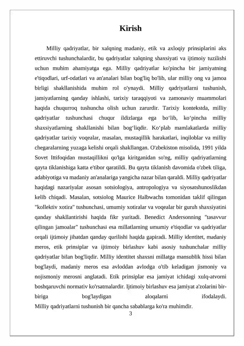 Milliy qadriyatlar 3