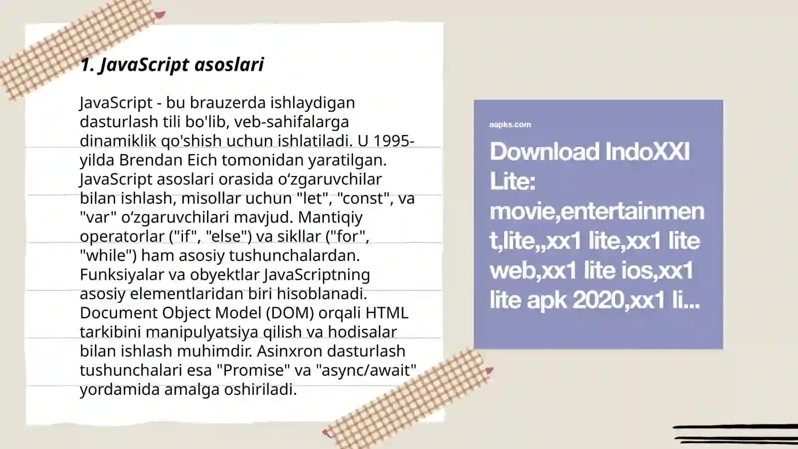 JavaScript asoslari 3