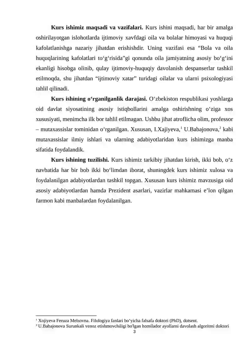 Xatar guruhidagi oilalar va bolalar bilan tibbiy-psixologik ish olib borish 3
