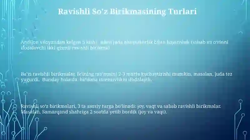 Ravishli Soʻz Birikmasi 3