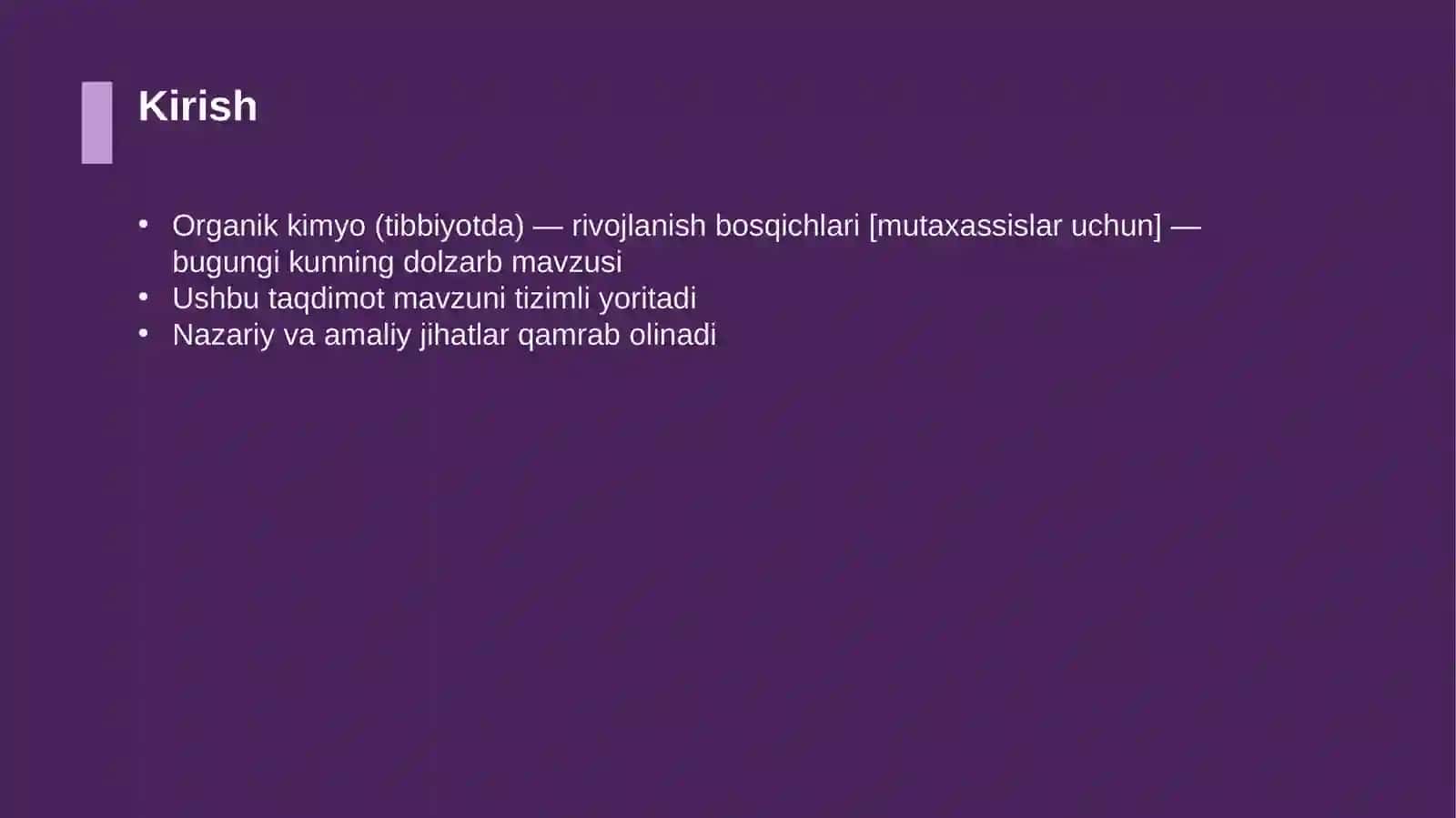 Organik kimyo (tibbiyotda) — rivojlanish bosqichlari [mutaxassislar uchun] 3