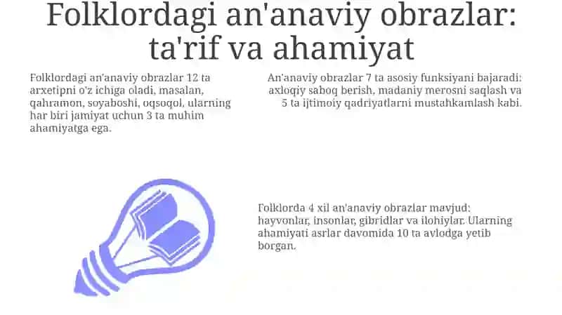 Xalq ogʻzaki ijodidagi anaʼanaviy obrazlar mavzusida taqdimot tayyorlash 3